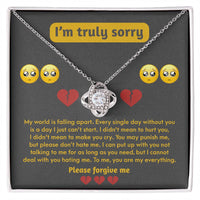Load image into Gallery viewer, I&#39;m Sorry Love Knot Necklace - Make You Cry
