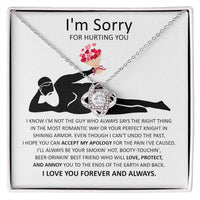 Load image into Gallery viewer, I&#39;m Sorry Love Knot Necklace - The Most Romantic
