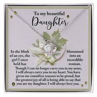 Load image into Gallery viewer, Daughter Love Knot Necklace - Incredible Woman
