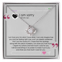 Load image into Gallery viewer, I&#39;m Sorry Love Knot Necklace - Care For You
