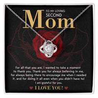 Load image into Gallery viewer, Second Mom Love Knot Necklace - Grateful For You

