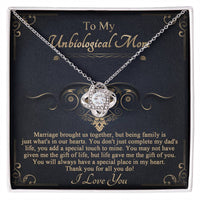 Load image into Gallery viewer, Unbiological Mom Love Knot Necklace - In Our Hearts
