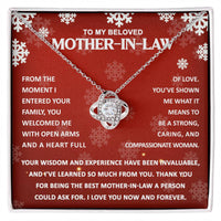 Load image into Gallery viewer, Mother in Law Love Knot Necklace - Compassionate Woman

