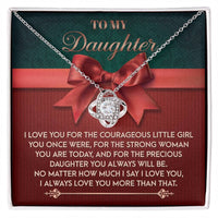 Load image into Gallery viewer, Daughter Love Knot Necklace - Always Will Be

