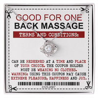 Load image into Gallery viewer, Wife Love Knot Necklace - Back Massage
