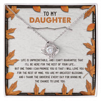 Load image into Gallery viewer, Daughter Love Knot Necklace - My Greatest Blessing
