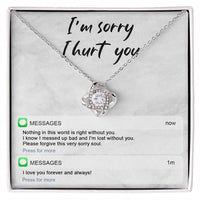 Load image into Gallery viewer, I&#39;m Sorry Love Knot Necklace - Lost Without You
