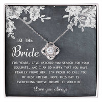 Load image into Gallery viewer, Bride Love Knot Necklace - My Best Friend
