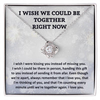 Load image into Gallery viewer, I Miss You - Love Knot Necklace - I Wish
