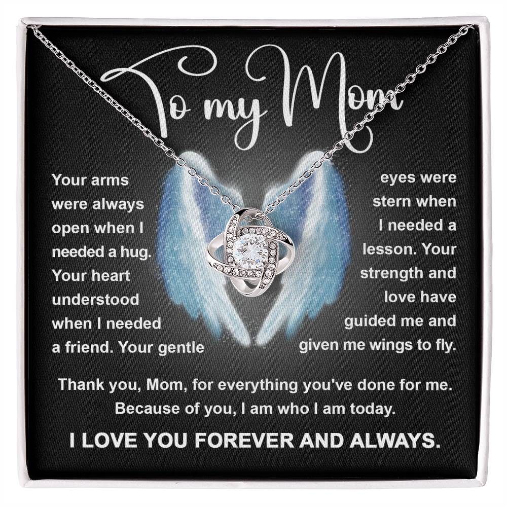 Mom Love Knot Necklace - Wings To Fly