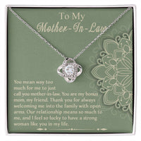 Load image into Gallery viewer, Mother in Law Love Knot Necklace - Strong Woman

