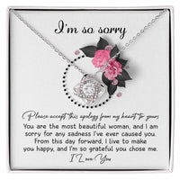 Load image into Gallery viewer, I&#39;m Sorry Love Knot Necklace - Make You Happy
