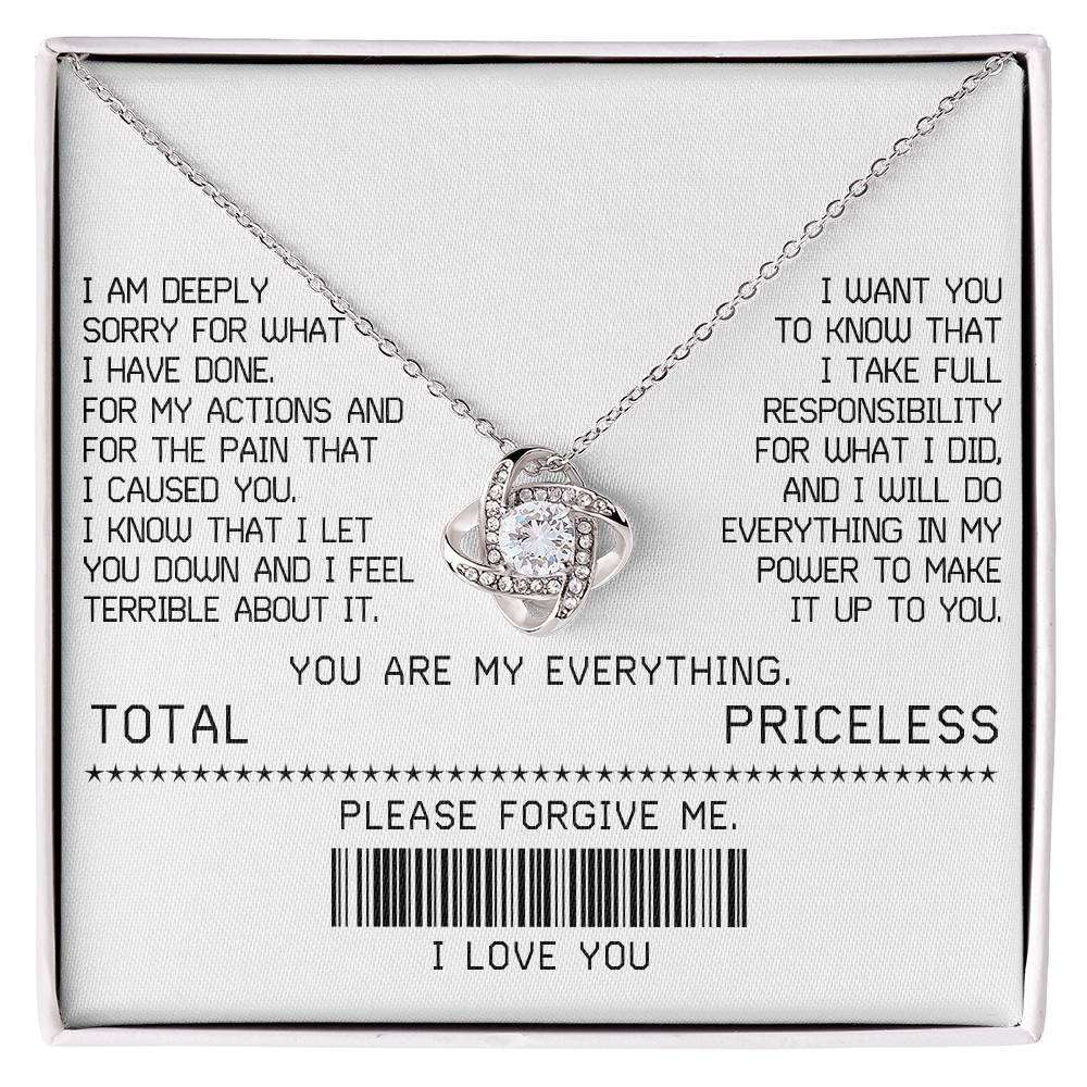 I'm Sorry Love Knot Necklace - Make It Up