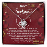 Load image into Gallery viewer, Soulmate Love Knot Necklace - By My Side
