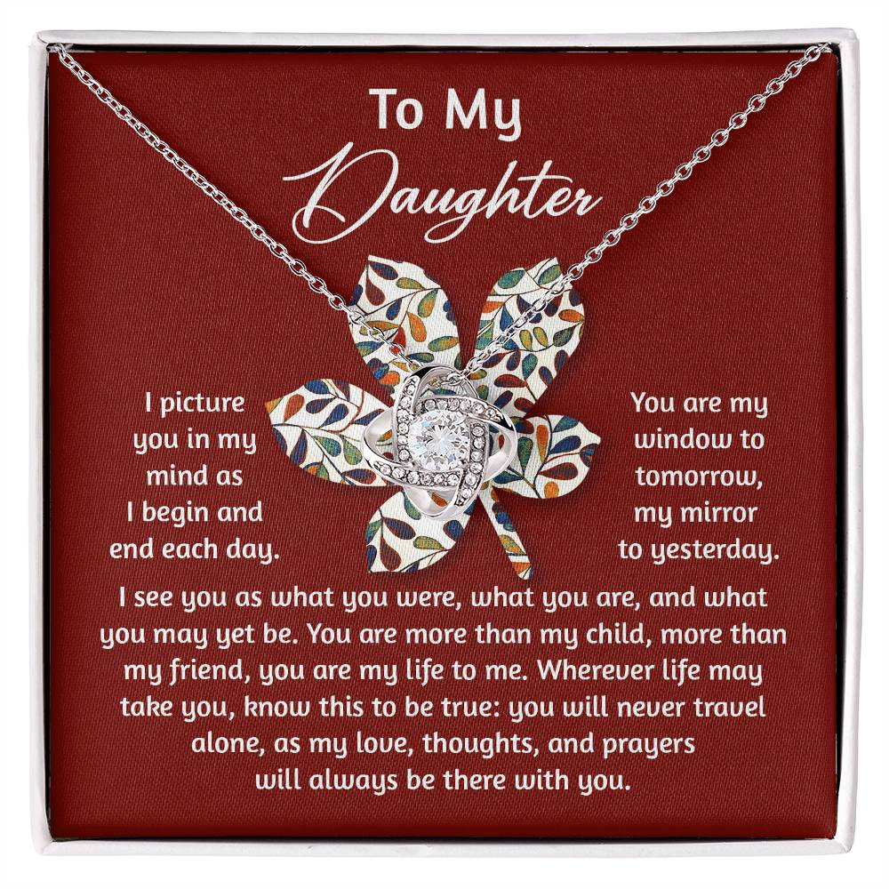 Daughter Love Knot Necklace - To Be True