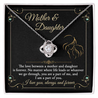 Load image into Gallery viewer, Mother &amp; Daughter Love Knot Necklace - Part Of Me
