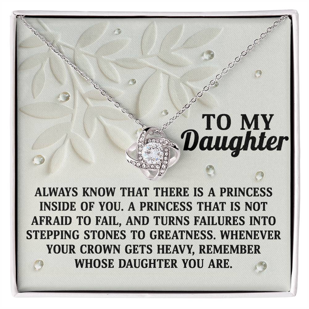 Daughter Love Knot Necklace - Inside Of You