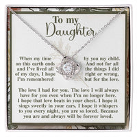 Load image into Gallery viewer, Daughter Love Knot Necklace - In Your Ears
