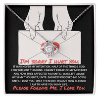 Load image into Gallery viewer, I&#39;m Sorry Love Knot Necklace - Without Thinking
