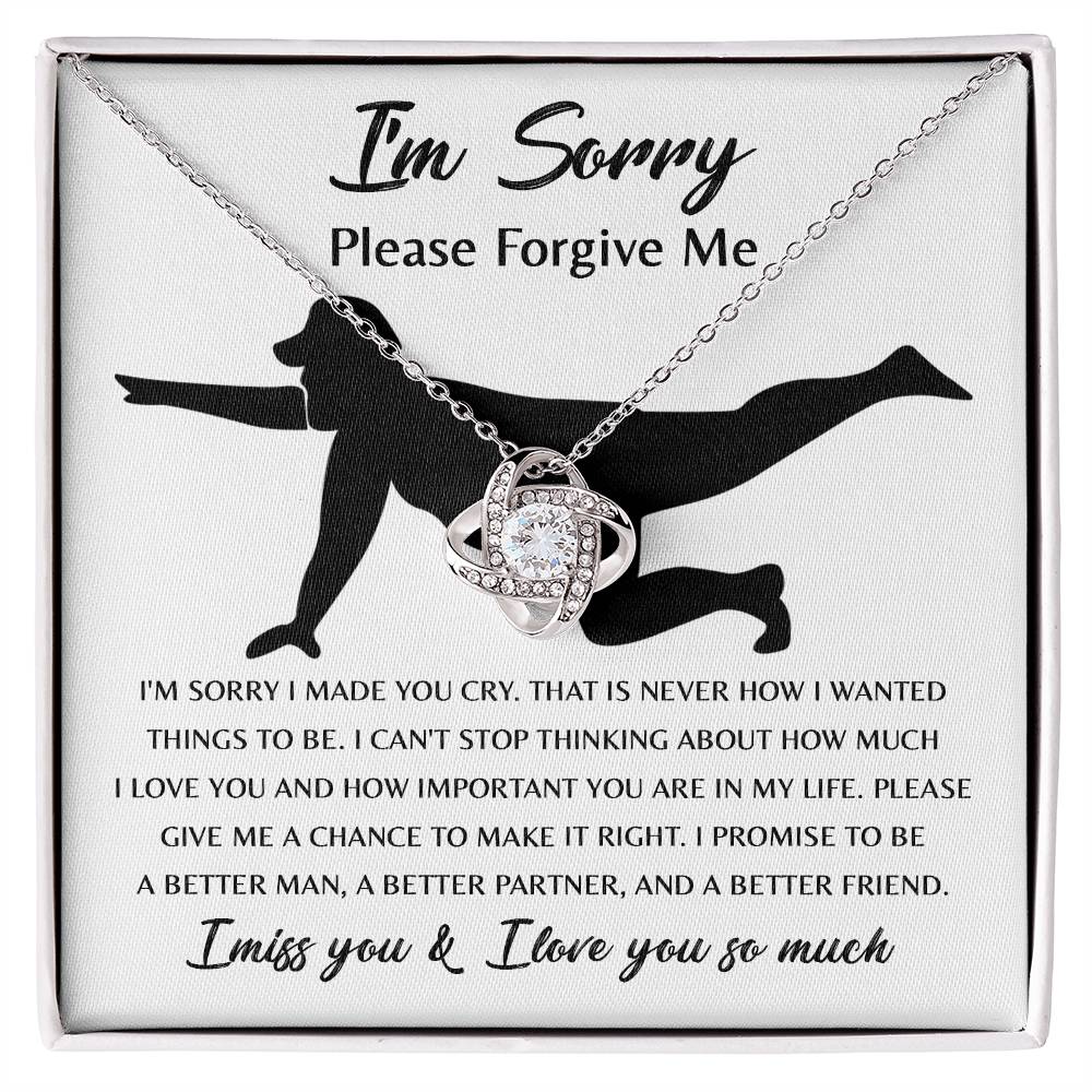 I'm Sorry Love Knot Necklace - Things To Be