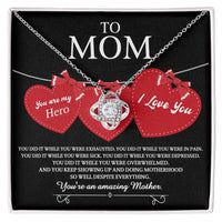 Load image into Gallery viewer, Mom Love Knot Necklace - You Did It
