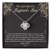 Load image into Gallery viewer, Boyfriend&#39;s Mom Love Knot Necklace - Happy Family
