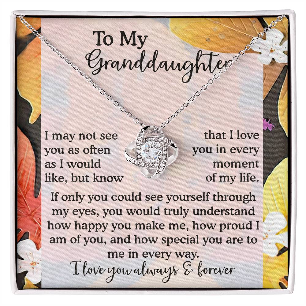 Granddaughter Love Knot Necklace - In Every Way