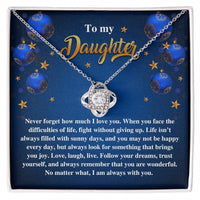 Load image into Gallery viewer, Daughter Love Knot Necklace - Sunny Days
