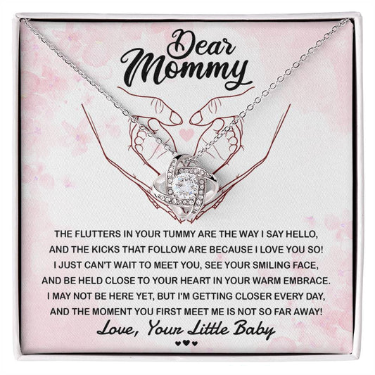 Mommy Love Knot Necklace - I Love You