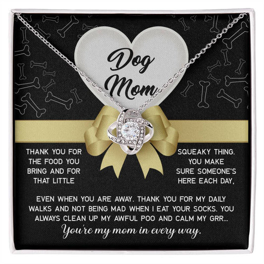 Dog Mom Love Knot Necklace - In Every Way