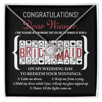 Load image into Gallery viewer, Bridesmaid Love Knot Necklace - Winner
