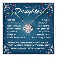 Load image into Gallery viewer, Daughter Love Knot Necklace - Keep Moving
