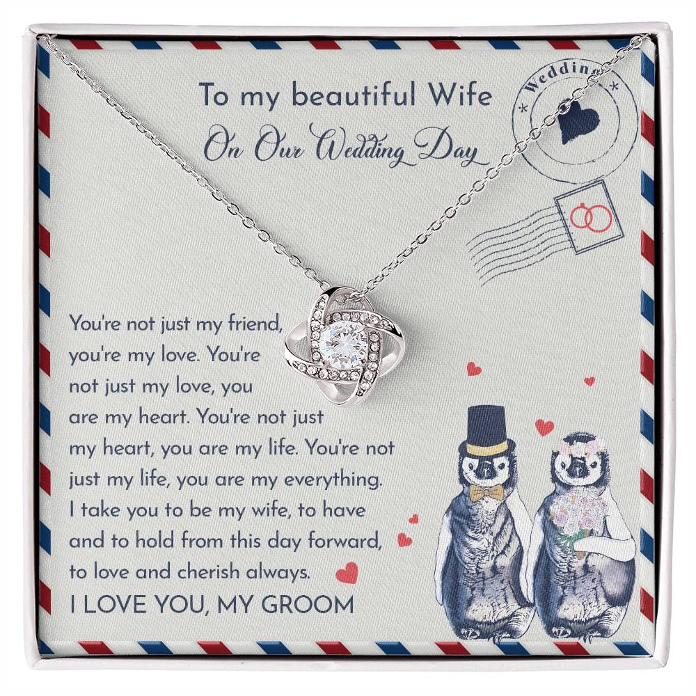 Wife Love Knot Necklace - Love And Cherish