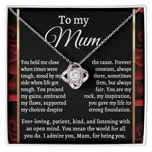 Mom Love Knot Necklace - By My Side