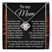 Load image into Gallery viewer, Mom Love Knot Necklace - By My Side
