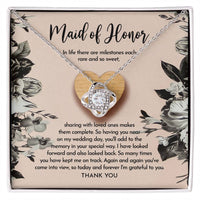 Load image into Gallery viewer, Maid of Honor Love Knot Necklace - My Wedding Day
