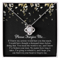 Load image into Gallery viewer, I&#39;m Sorry Love Knot Necklace - Broken Your Trust
