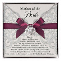 Load image into Gallery viewer, Bride&#39;s Mom Love Knot Necklace - My New Mother

