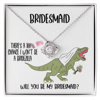 Load image into Gallery viewer, Be My Bridesmaid - Love Knot Necklace
