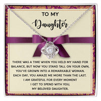 Load image into Gallery viewer, Daughter Love Knot Necklace - Spend With You
