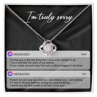 Load image into Gallery viewer, I&#39;m Sorry Love Knot Necklace - Away From You

