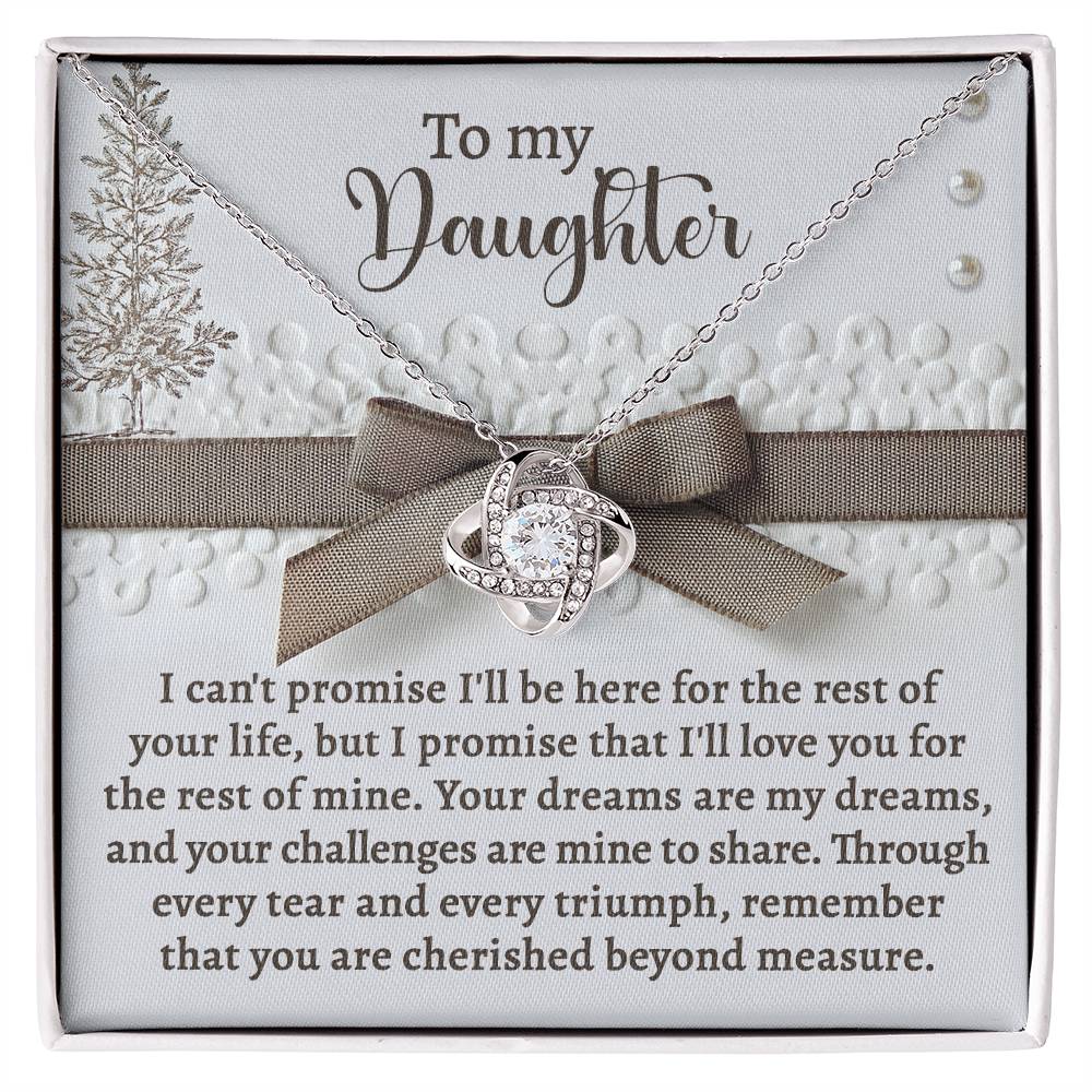 Daughter Love Knot Necklace - Mine To Share