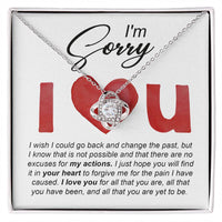 Load image into Gallery viewer, I&#39;m Sorry Love Knot Necklace - Change The Past
