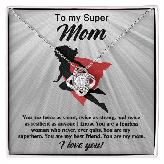 Mom Love Knot Necklace - Fearless Woman