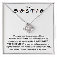Load image into Gallery viewer, Bestie Love Knot Necklace - Promise
