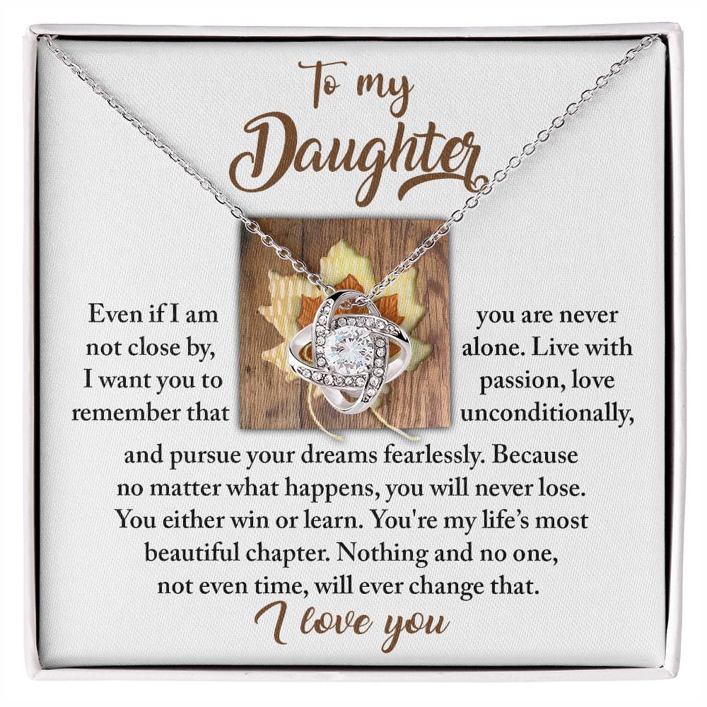 Daughter Love Knot Necklace - Live With Passion