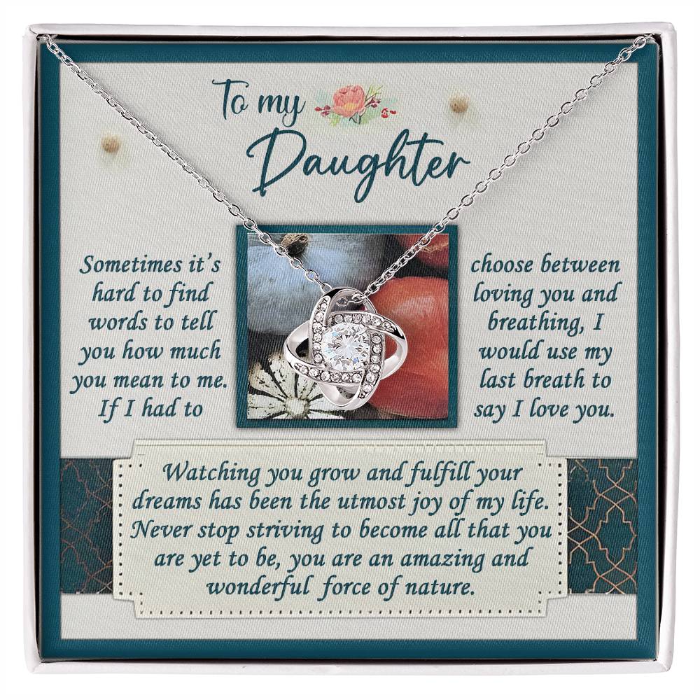 Daughter Love Knot Necklace - Force Of Nature