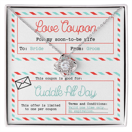 Wife Love Knot Necklace - Wedding Coupon