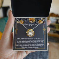 Load image into Gallery viewer, I&#39;m Sorry Love Knot Necklace - End With You
