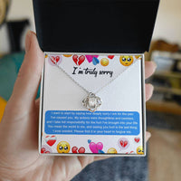 Load image into Gallery viewer, I&#39;m Sorry Love Knot Necklace - How
